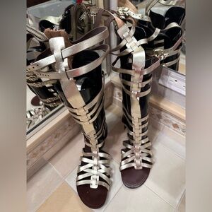 Steve Madden Metallic Gladiator Sandals